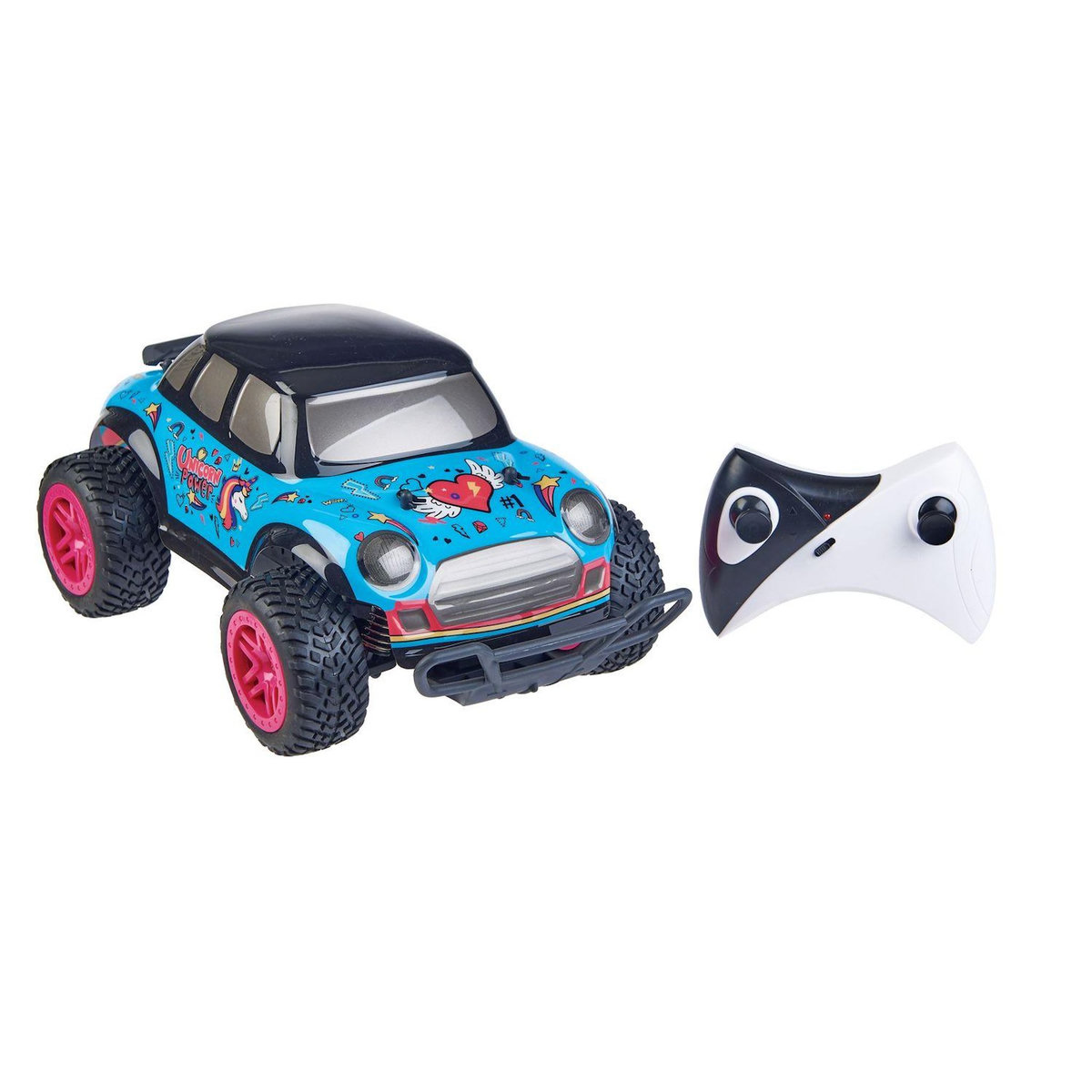 Barbie City Car Radiocommandée 2.4 GHz – 2 Places, Fuchsia, Pour Poupées