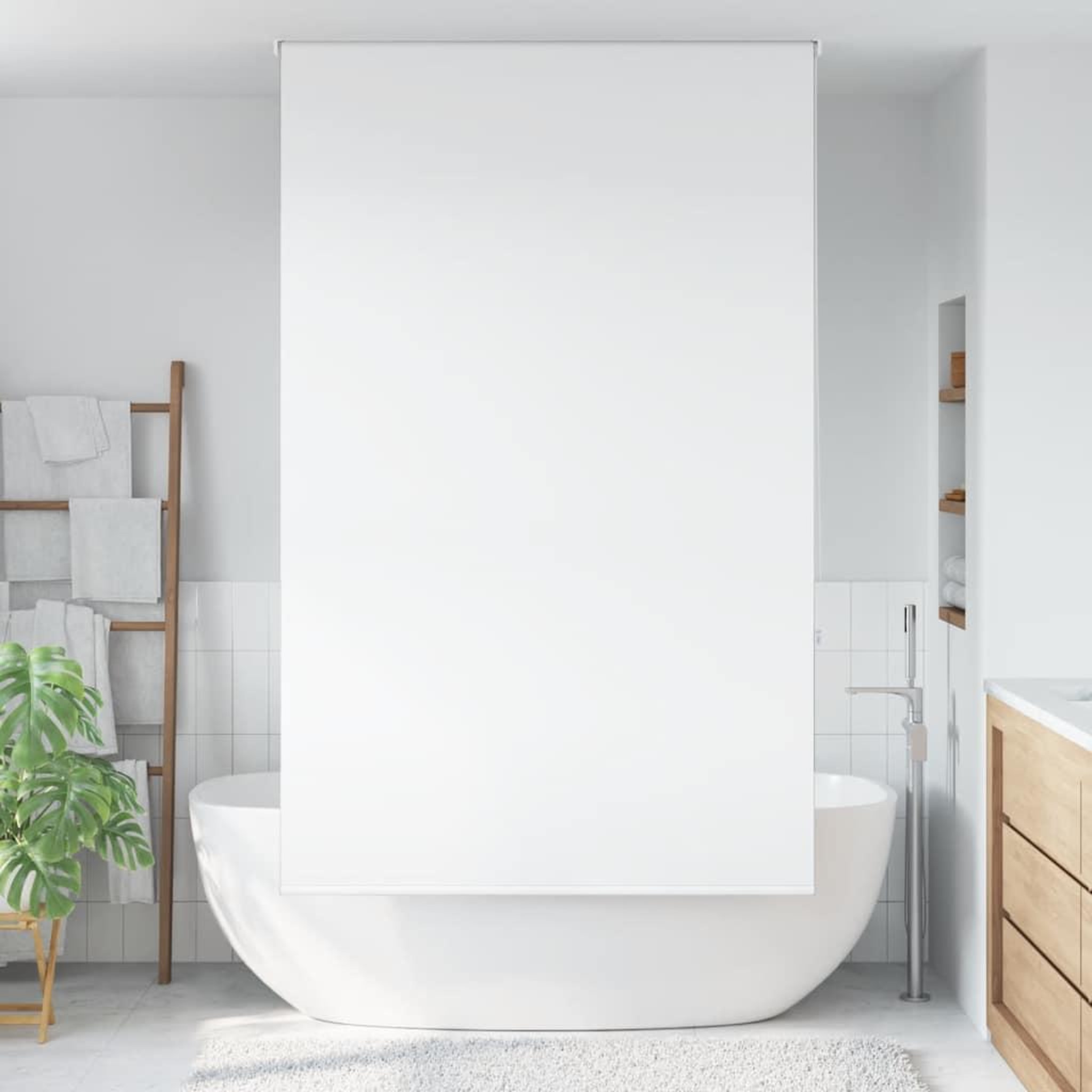 VIDAXL Store enrouleur de douche 120x240 cm largeur du tissu 116 cm