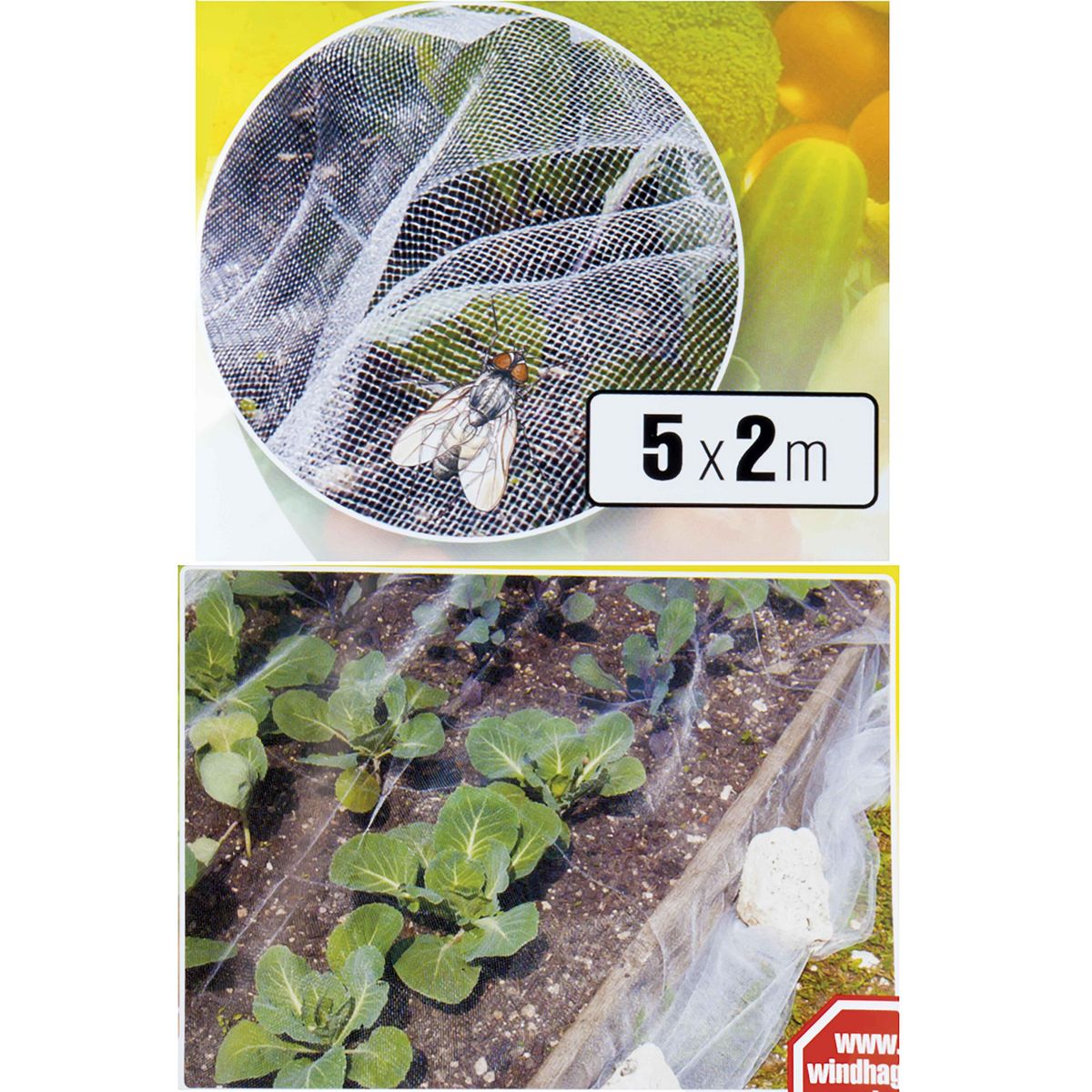  Filet anti-insectes 2x5m blanc