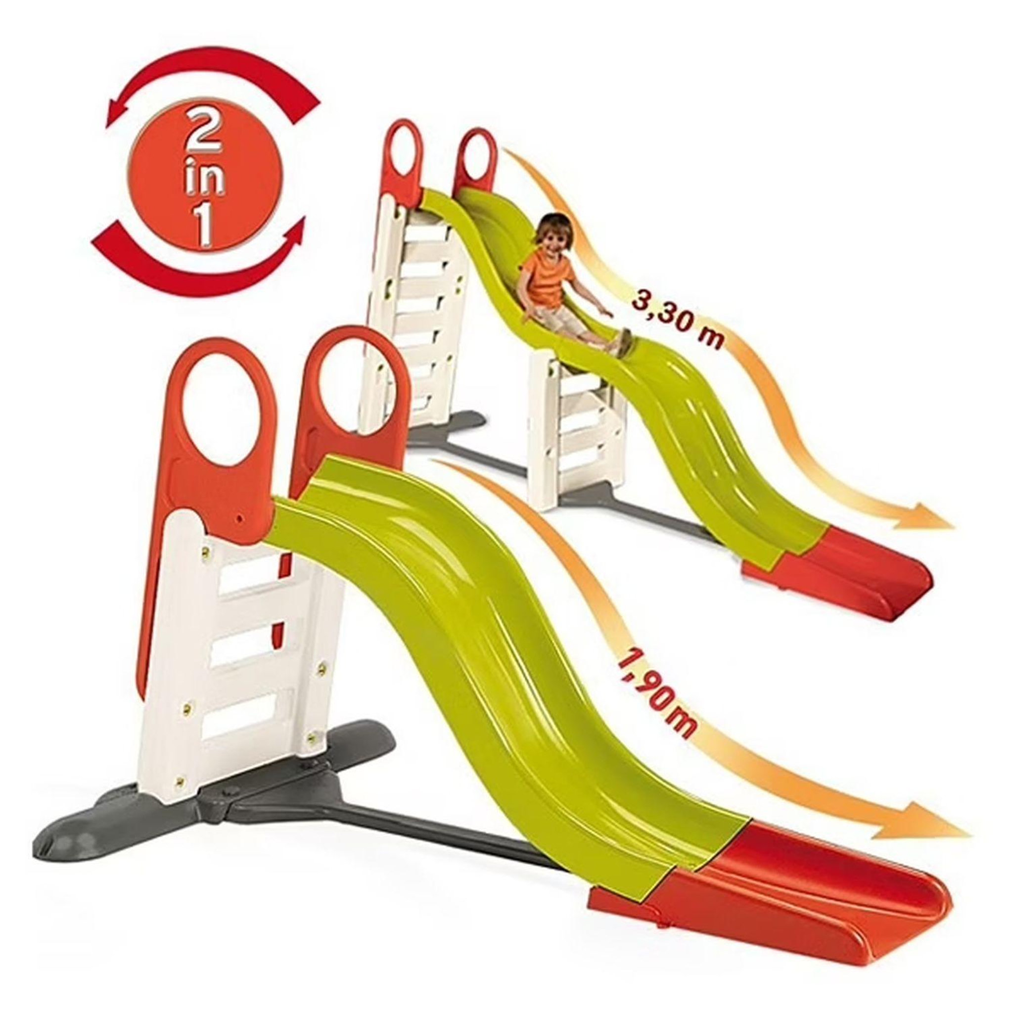 Voir la diapositive 2 : SMOBY Toboggan Super Megagliss