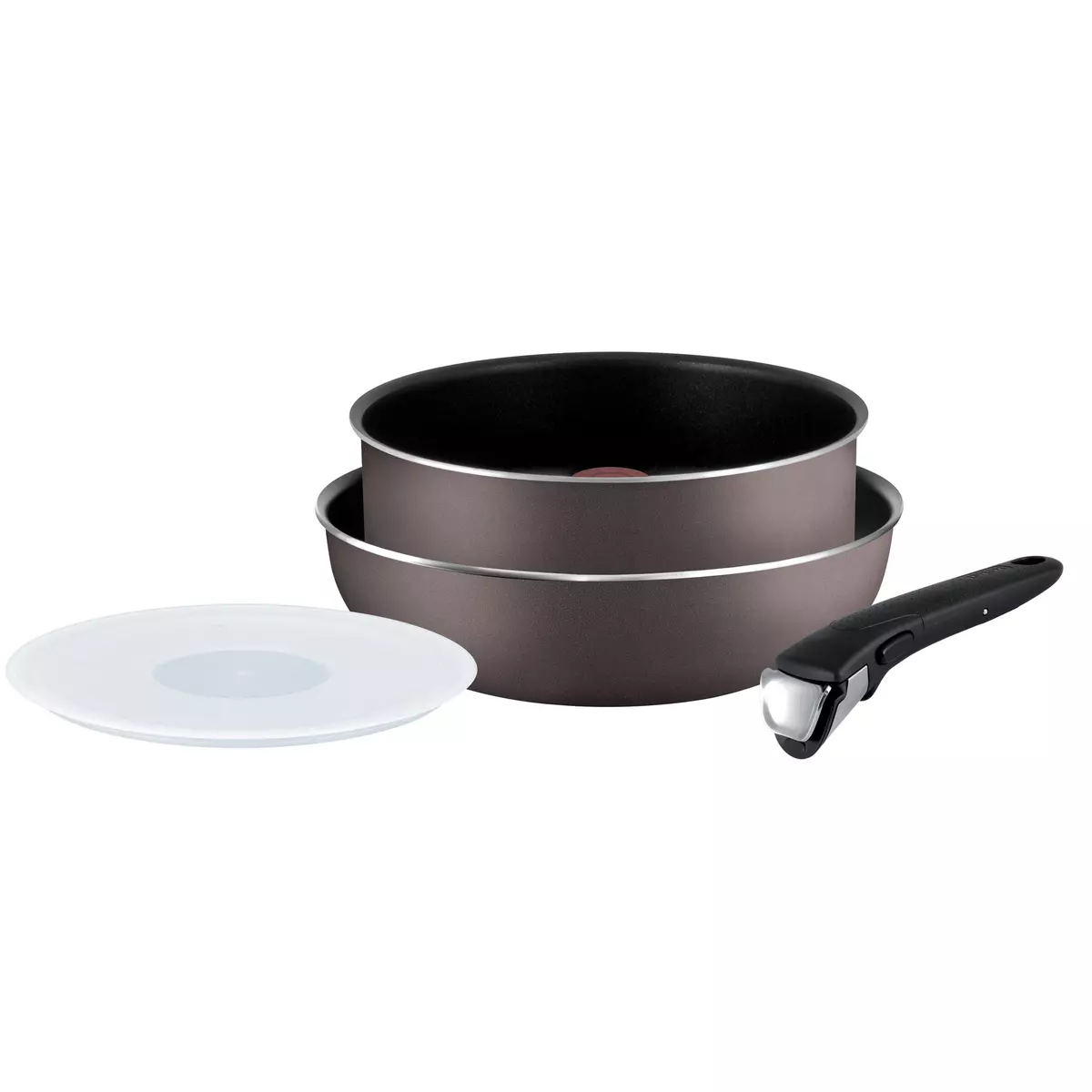 TEFAL Set Ingenio Essential 4 pièces sauteuse wok couvercle et poignée