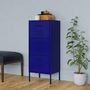 Voir la diapositive 1 : VIDAXL Armoire de rangement Bleu marine 42,5x35x101,5 cm Acier