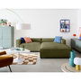 Voir la diapositive 1 : LISA DESIGN Ela - canapé d'angle droit 4 places - en tissu velours relief