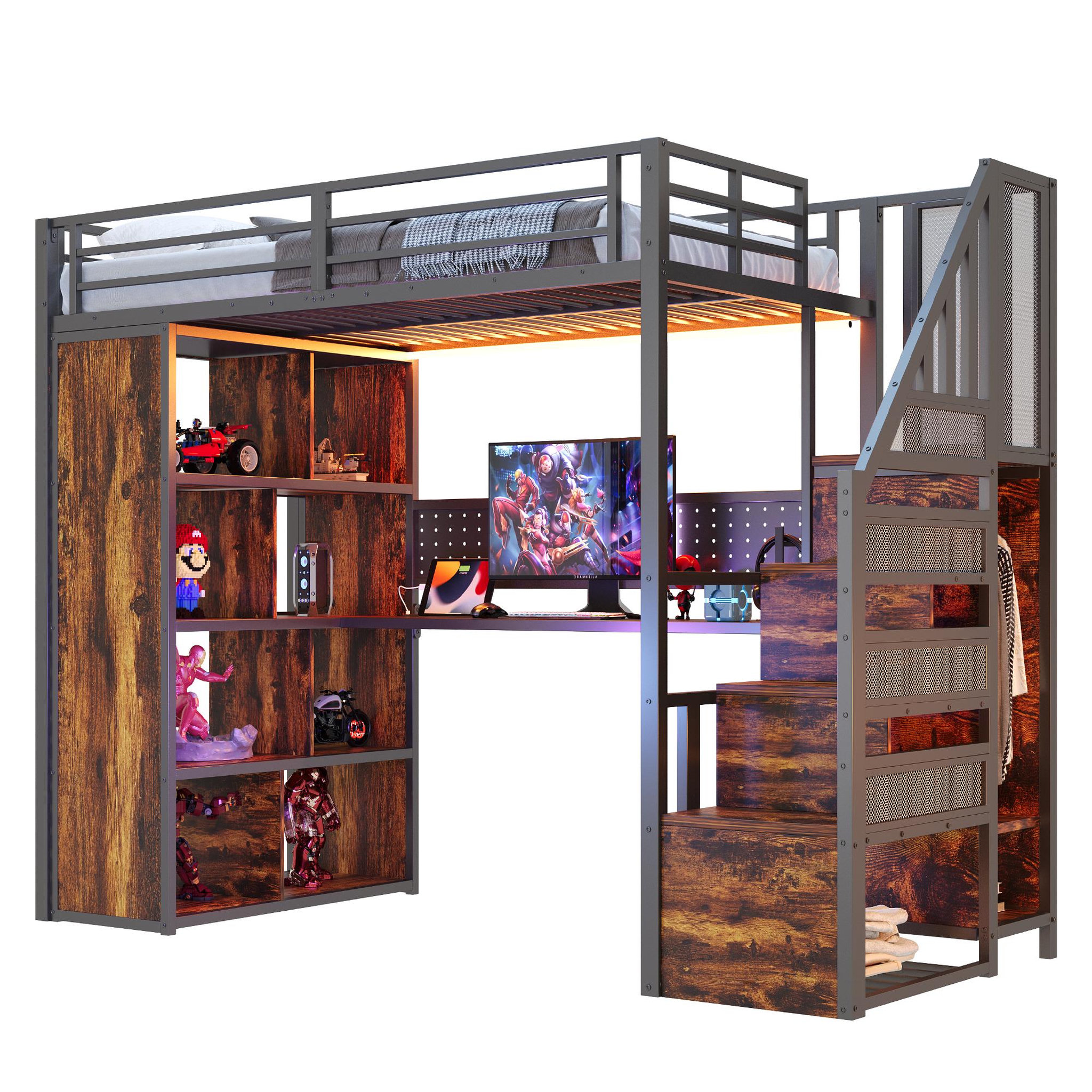 Voir la diapositive 1 : MERAX Lit mezzanine