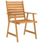 Voir la diapositive 5 : VIDAXL Ensemble a manger de jardin 5 pcs Bois d'acacia solide