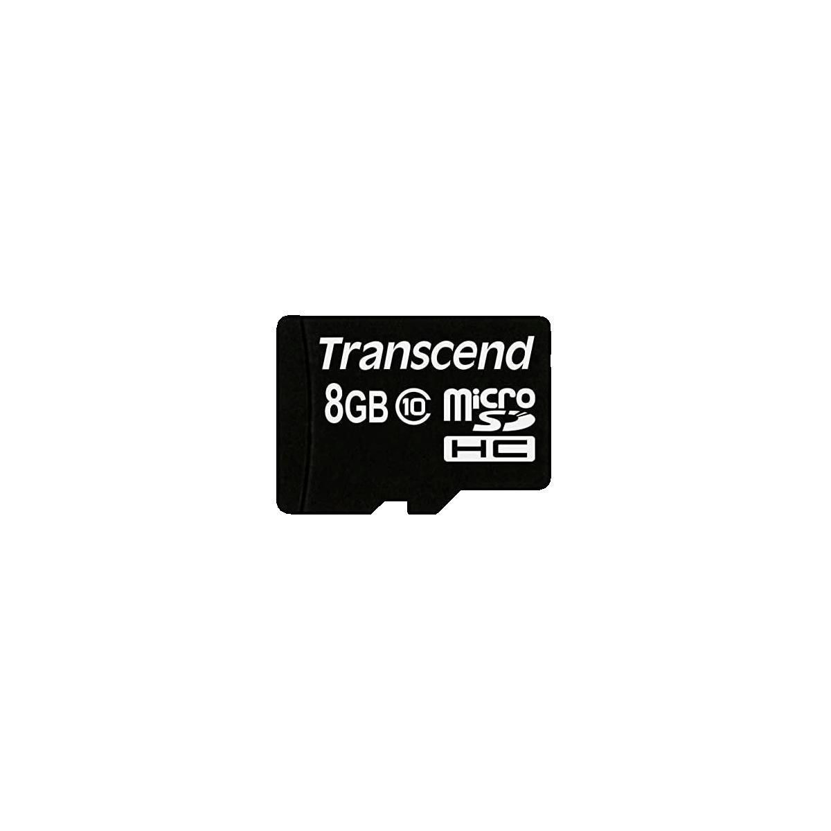 Transcend Carte mémoire Transcend microSDHC 8 Go Class 10