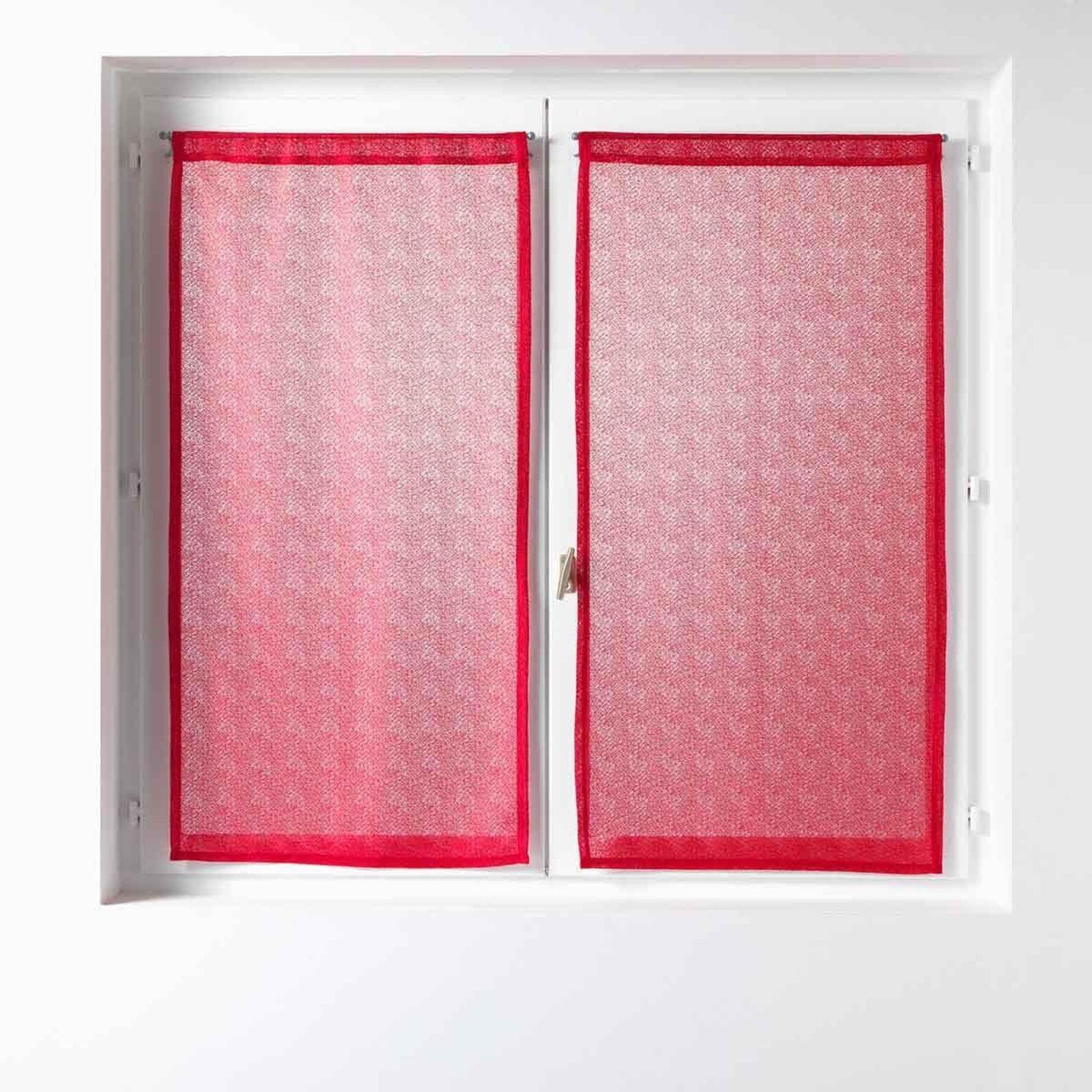 Douceur d'Intérieur Paire de voilages  castille  60x90cm rouge