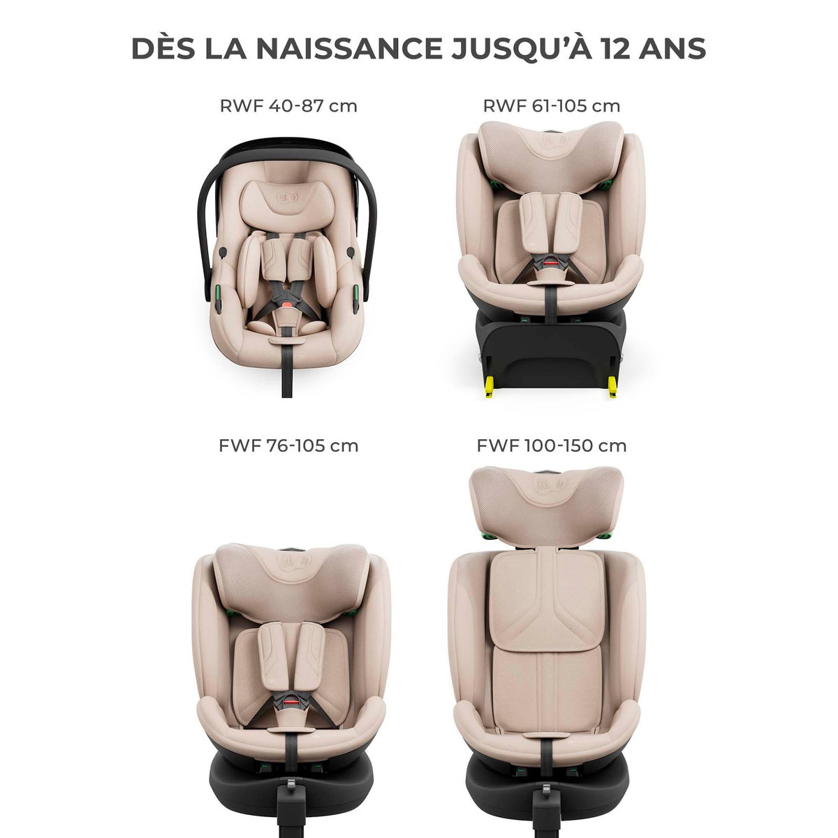 KINDERKRAFT Base isofix modulaire pour siège auto