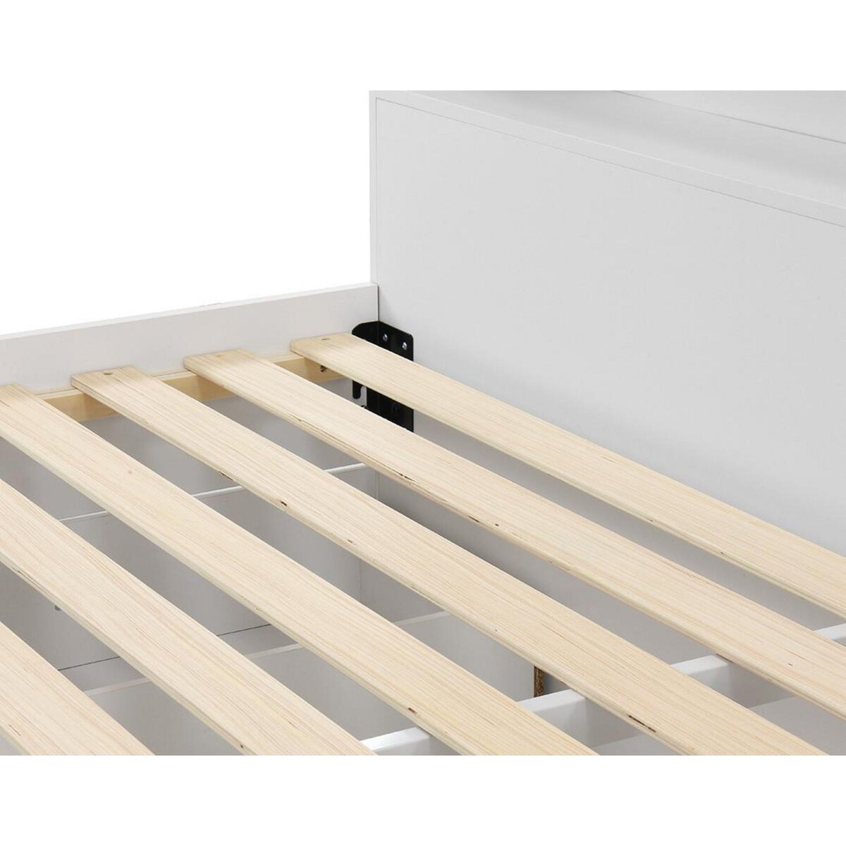 BEST MOBILIER Andrea - lit avec rangements - 180x200 cm - sommier inclus - bois