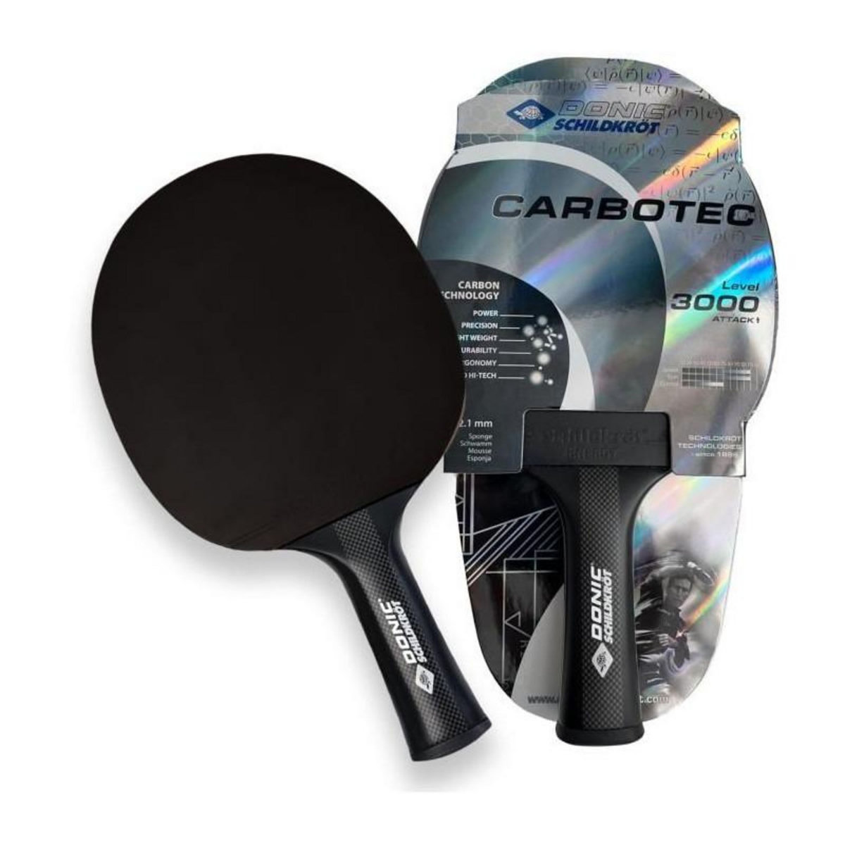 SCHILDKROT Raquette de tennis de table - SCHILDKRÖT - CARBOTEC 3000