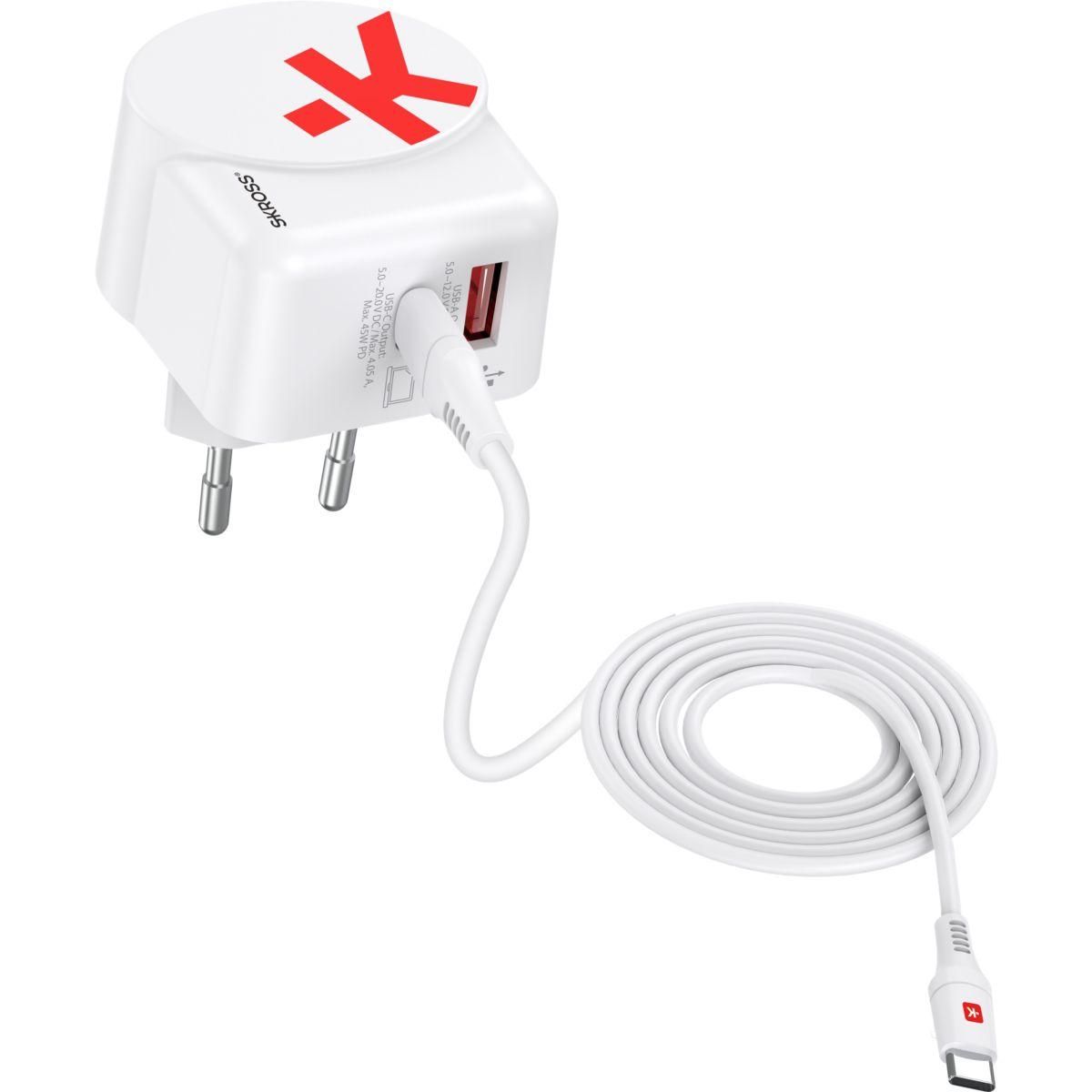 Skross Chargeur secteur USB A et C 45W