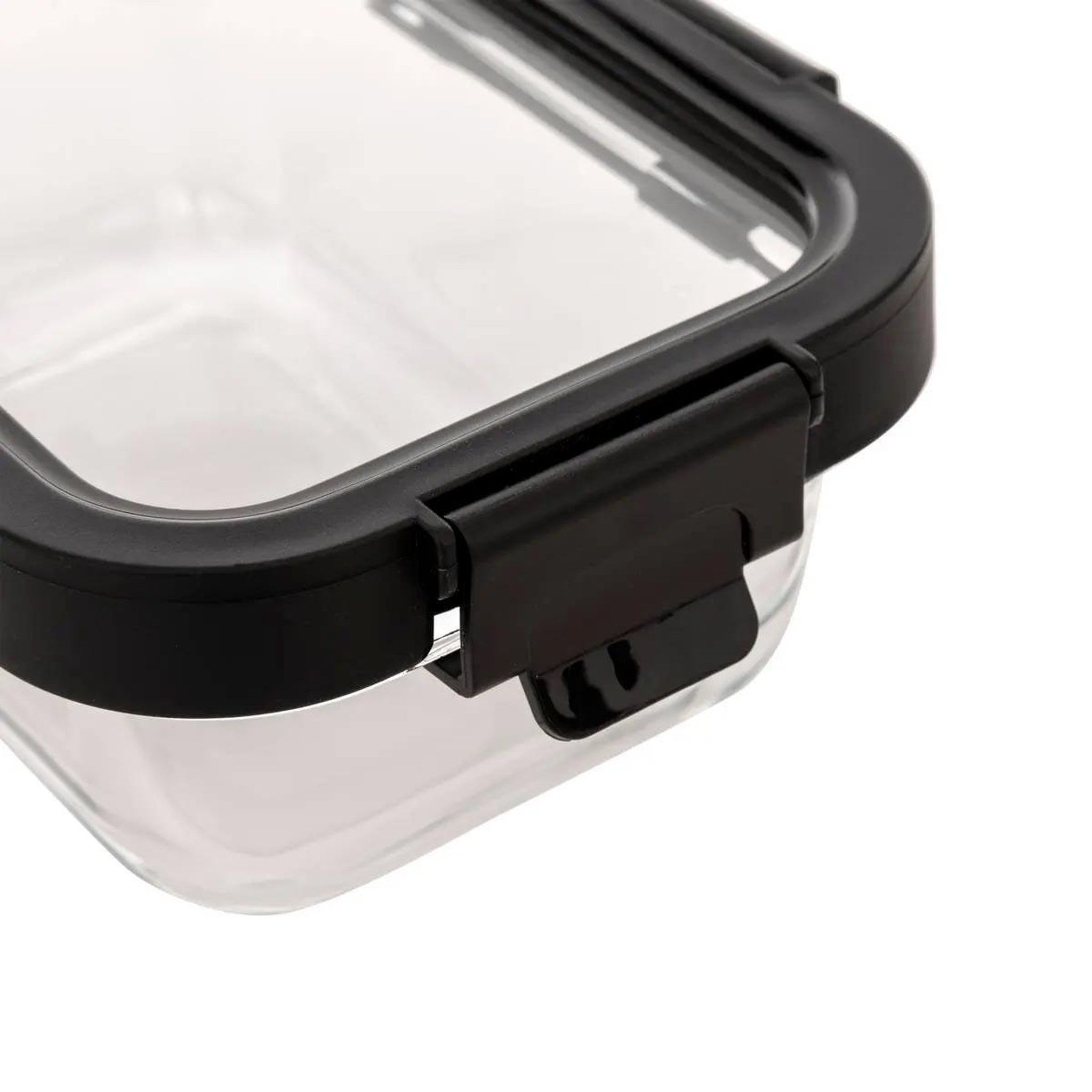 Voir la diapositive 4 : FIVE Boîte de conservation en verre  clipeat plus  0,37l noir