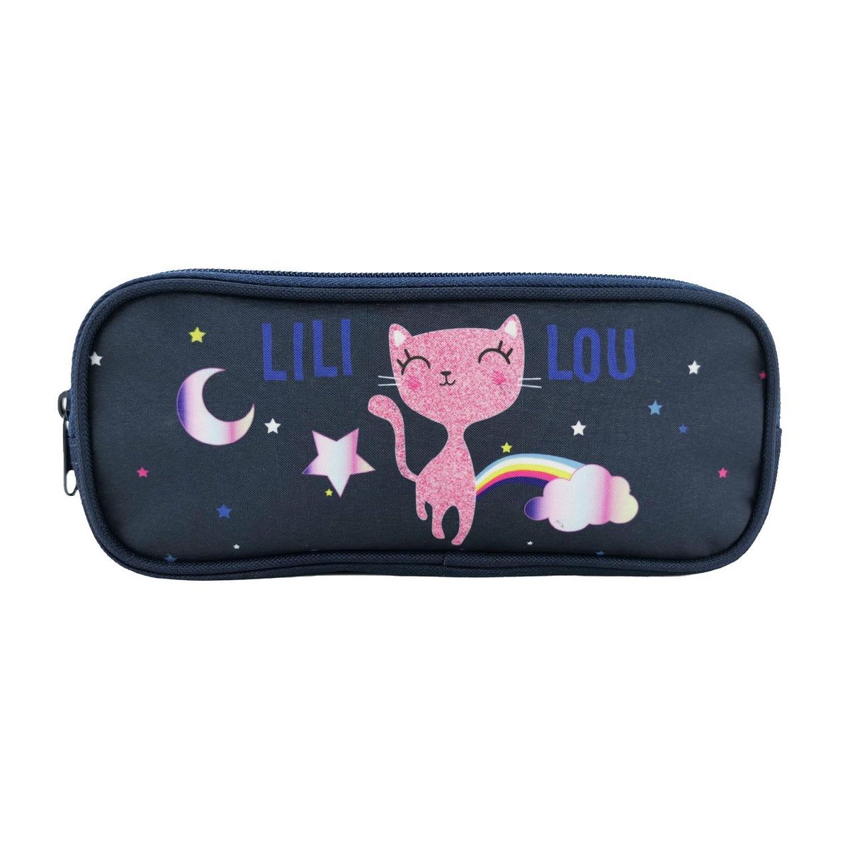 Bagtrotter Bagtrotter Trousse scolaire 2 compartiments Lili Lou Bleu