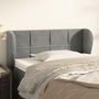 Voir la diapositive 1 : VIDAXL Tete de lit avec oreilles Gris clair 83x23x78/88 cm Velours