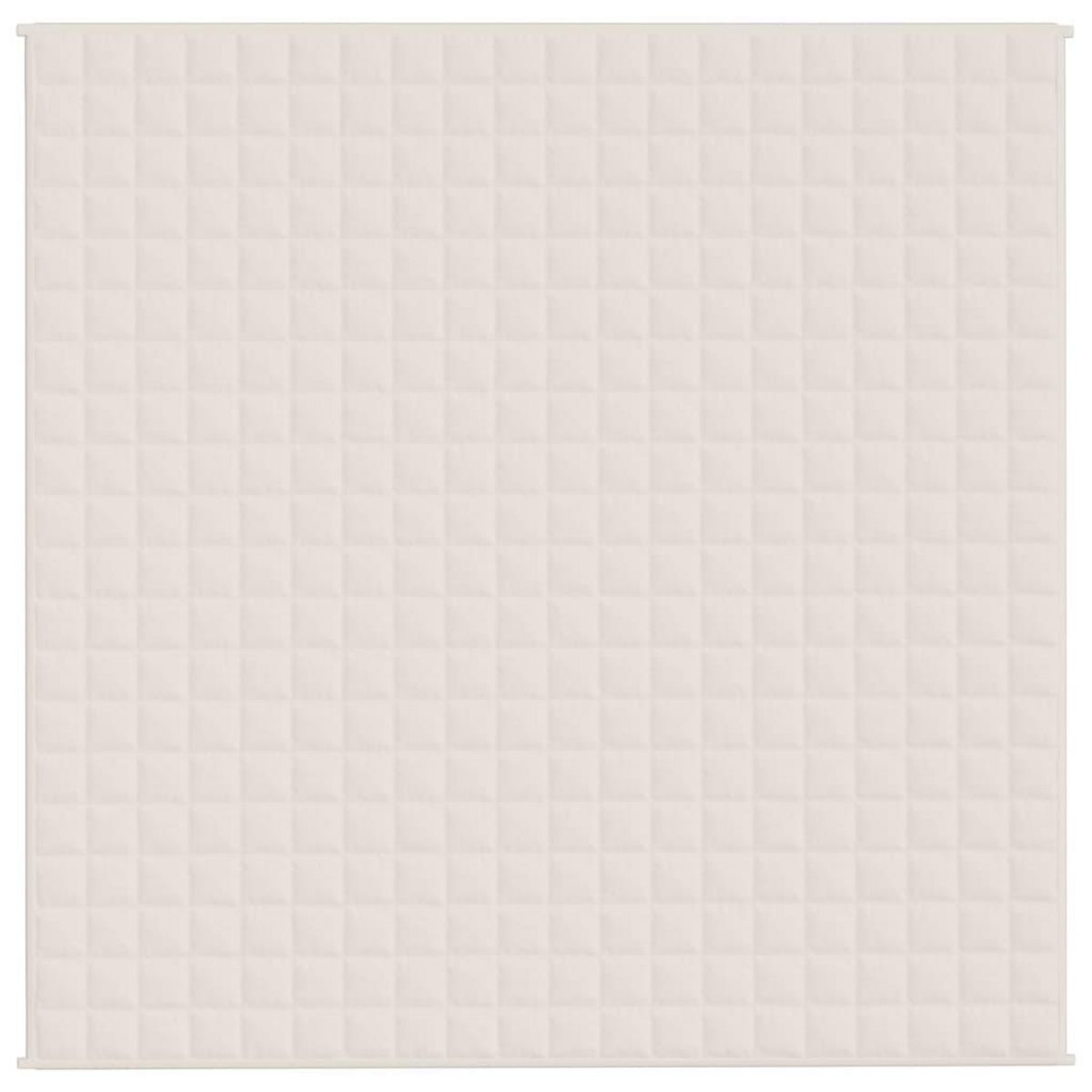 VIDAXL Couverture lestee Creme clair 200x200 cm 13 kg Tissu