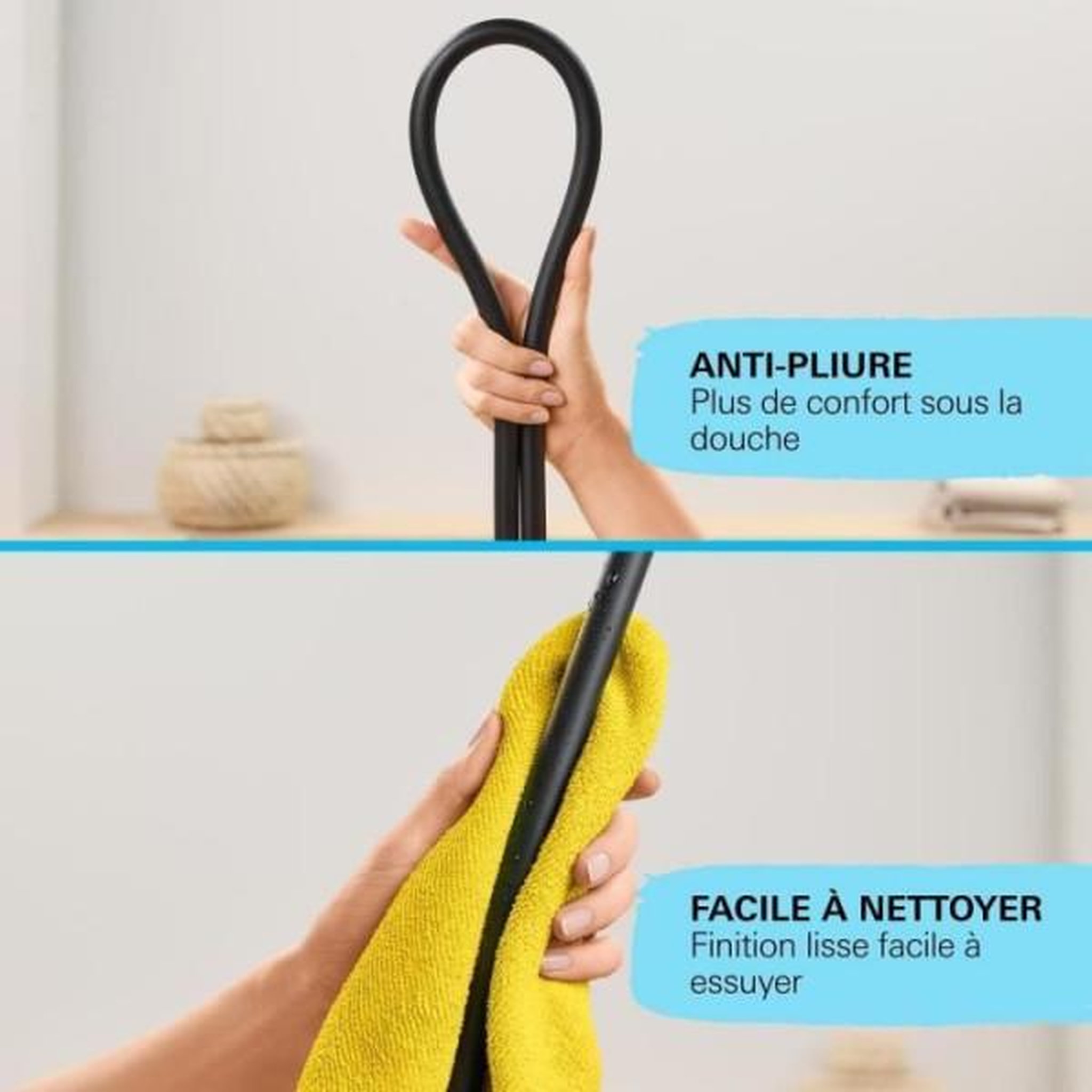 Voir la diapositive 6 : Grohe Flexible de douche - GROHE - 287412432 - 1,5 m - VitalioFlex Trend - Matt Black