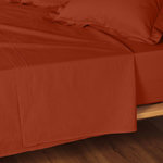 Paris Prix Drap Plat  Lina  180x290cm Terracotta