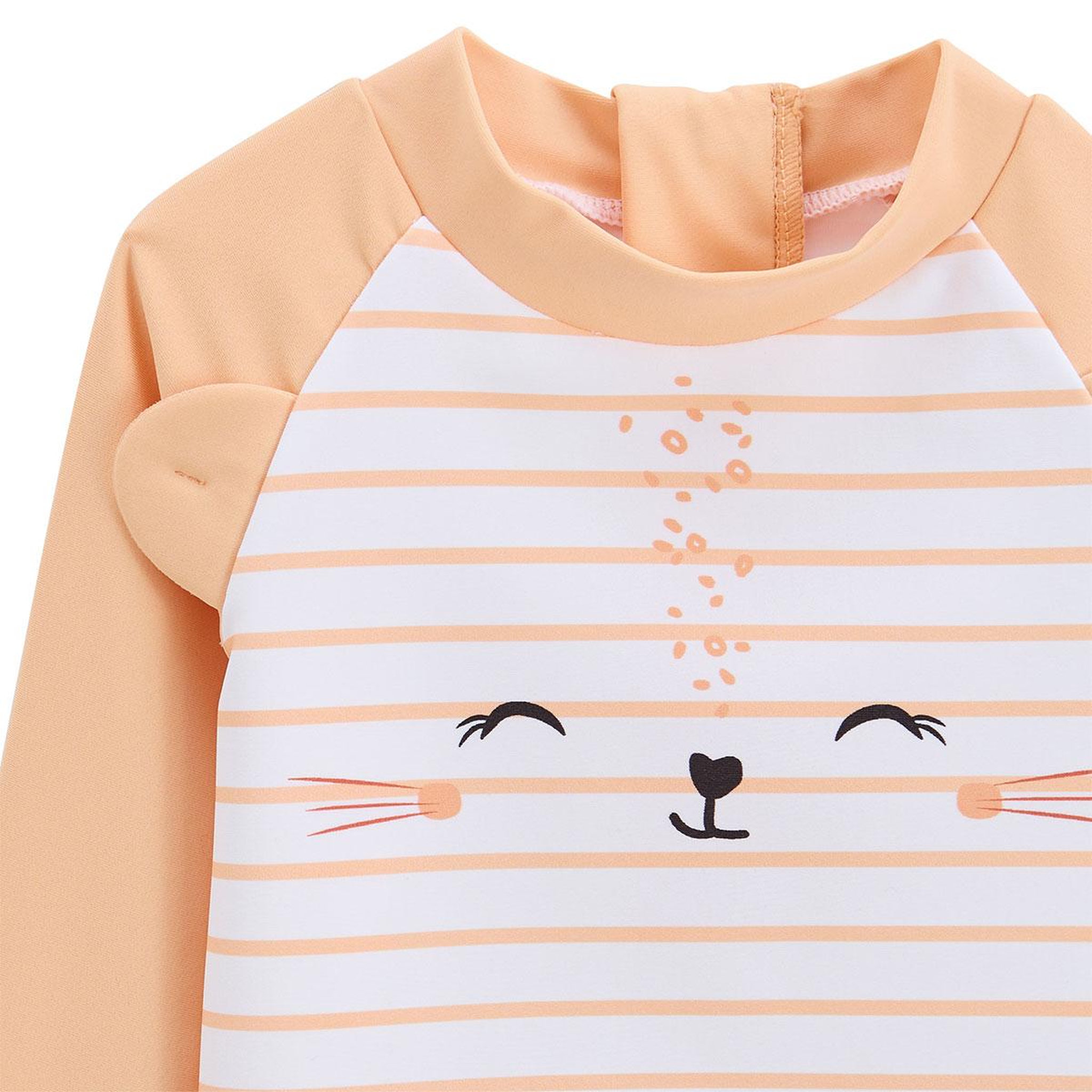 Voir la diapositive 3 : Petit Béguin T-shirt de bain bébé de protection uv calvi