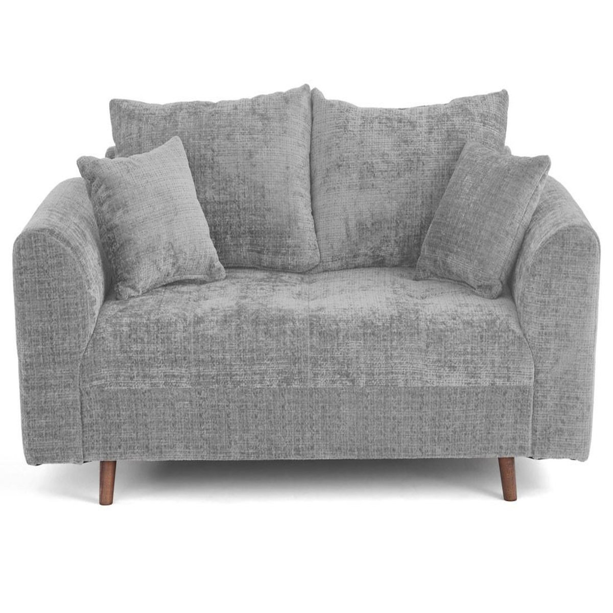 LISA DESIGN Rune - canapé droit 2 places en velours texturé