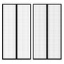 Voir la diapositive 1 : VIDAXL Rideau de porte contre insectes 210x100cm 2 pcs magnetique noir