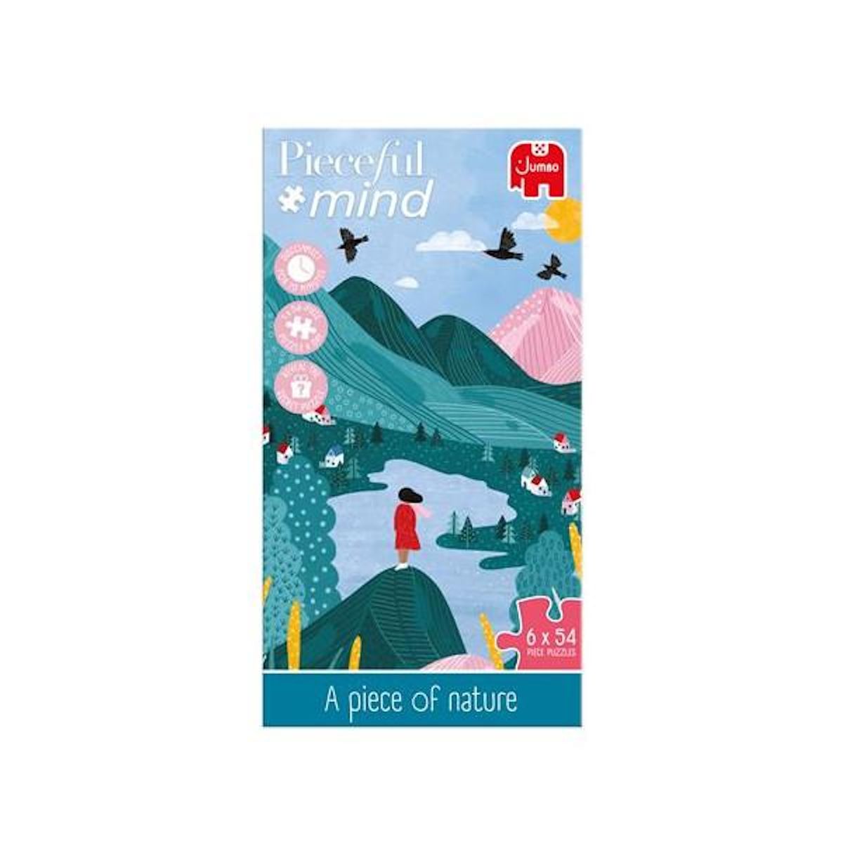 Jumbo 6 Puzzles 54 pièces Jumbo Pieceful mind A piece of nature