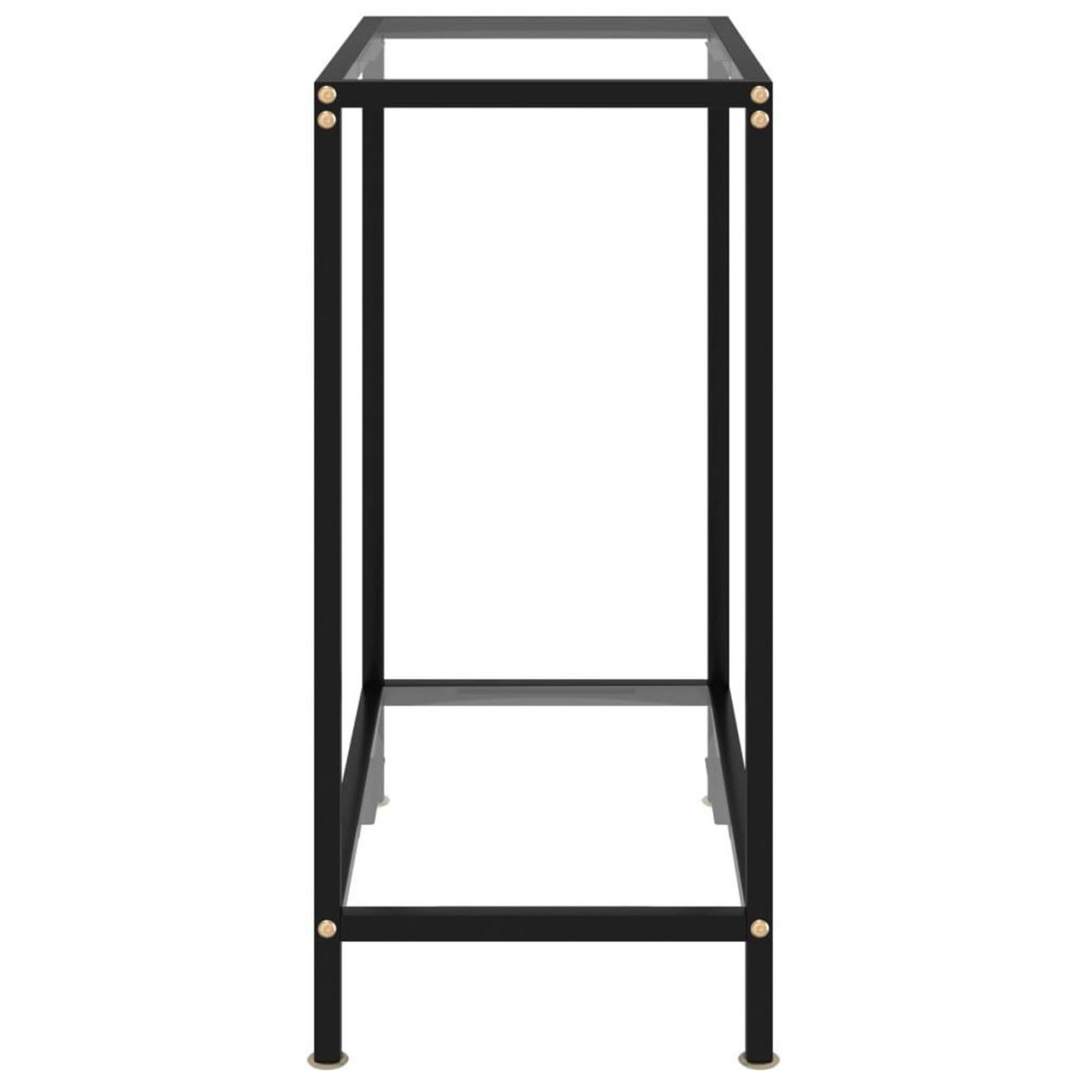 VIDAXL Table console Transparent 60x35x75 cm Verre trempe