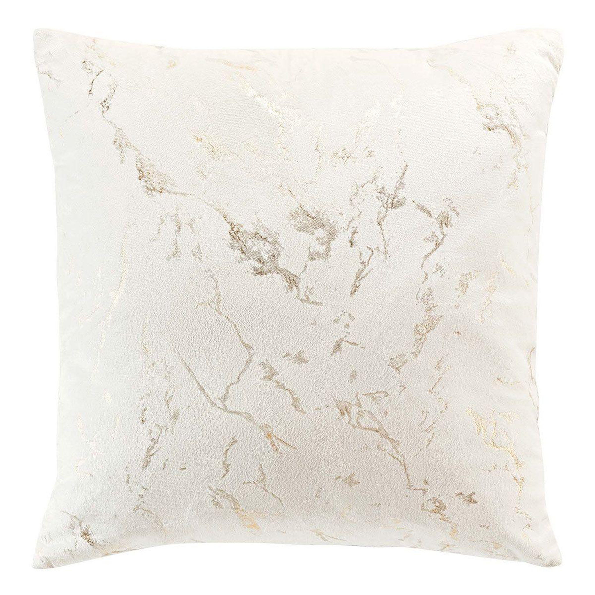 Douceur d'Intérieur Coussin déco velours  marius  45x45cm beige