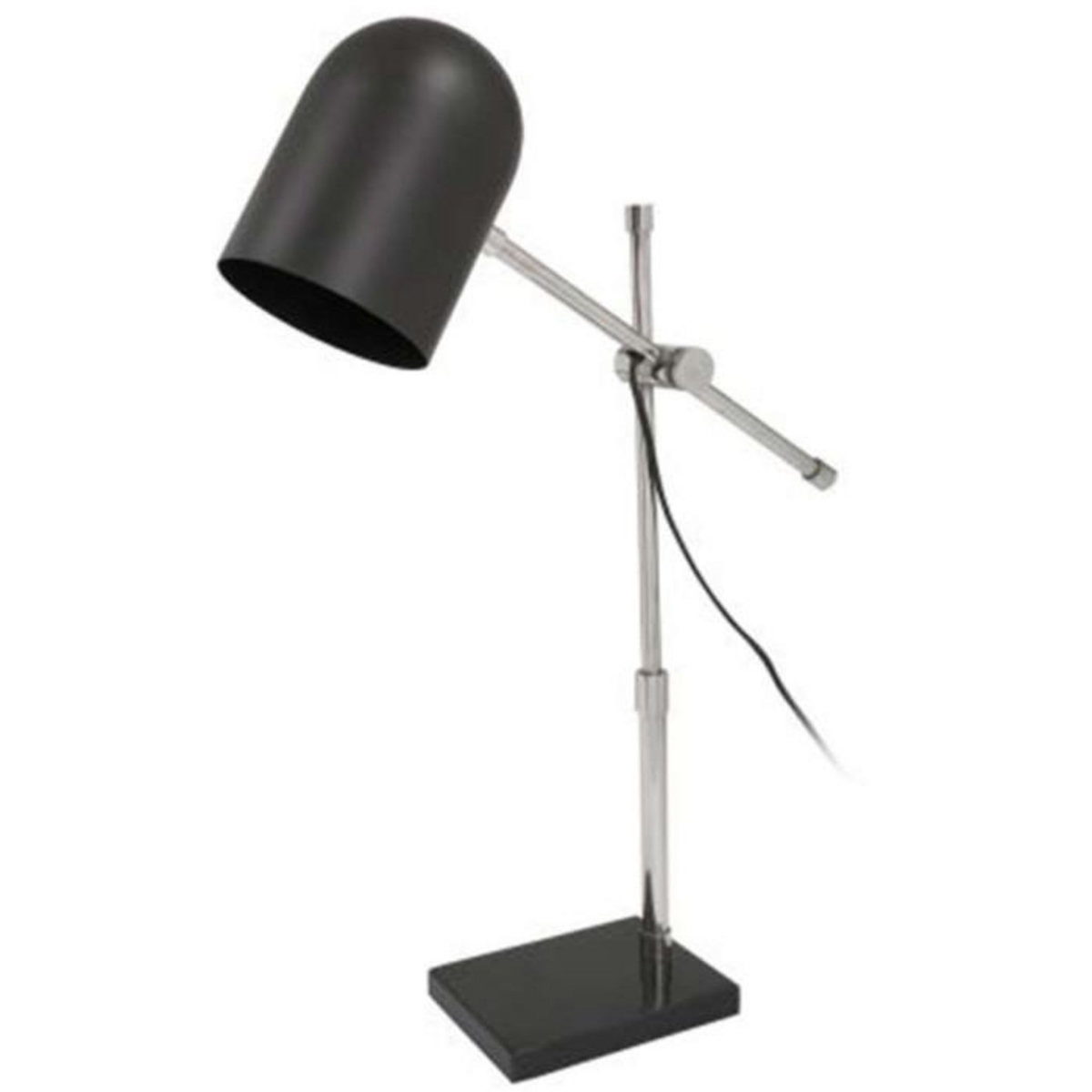Paris Prix Lampe à Poser Industriel  Celeste  54cm Noir & Argent