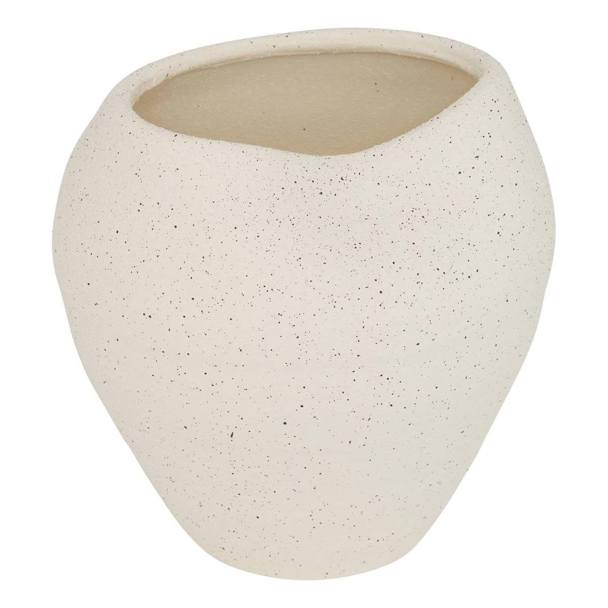 ATMOSPHERA Vase design en céramique  sien  23cm blanc