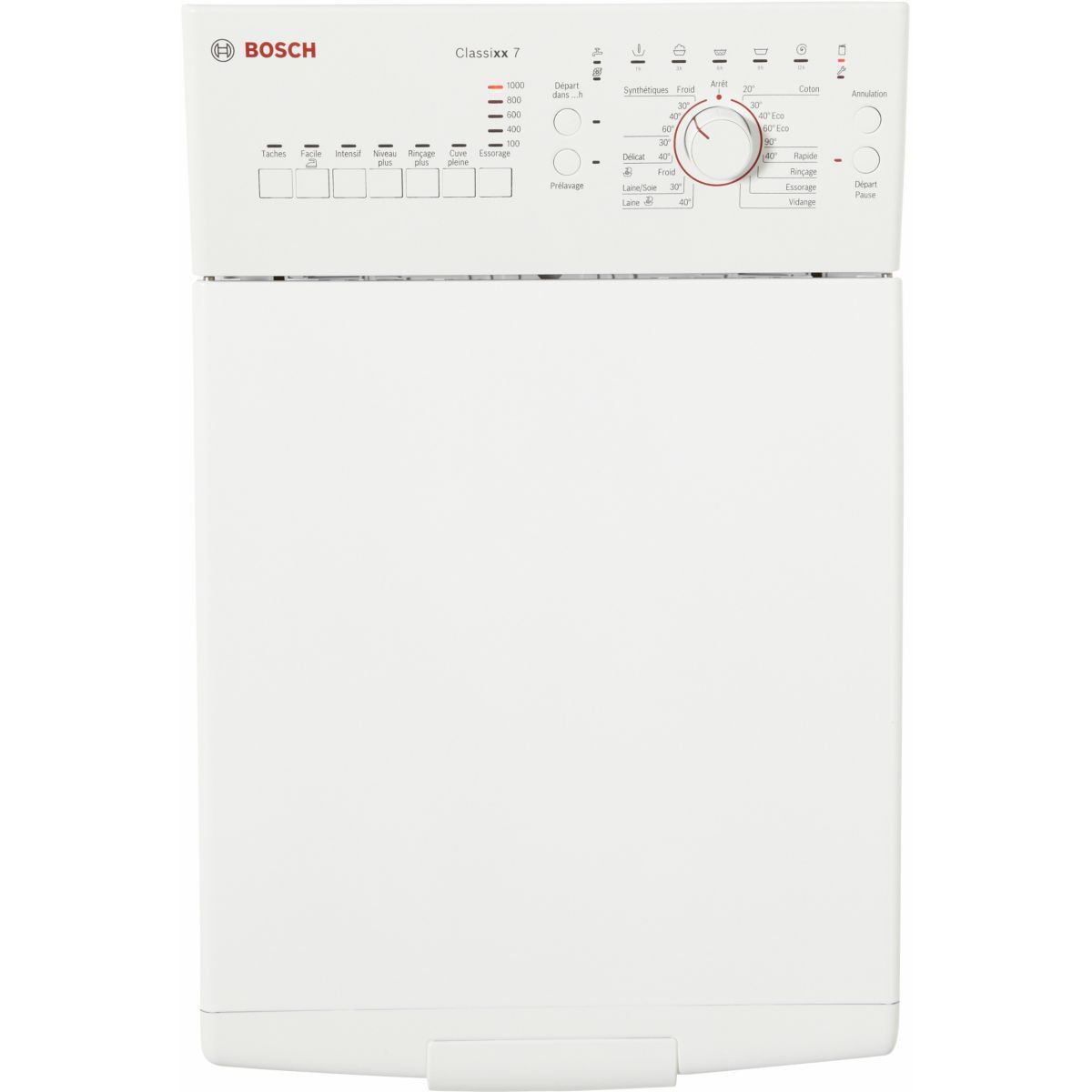 BOSCH Lave-linge top WOR20155FF, 6.5 Kg, 1000 T/min