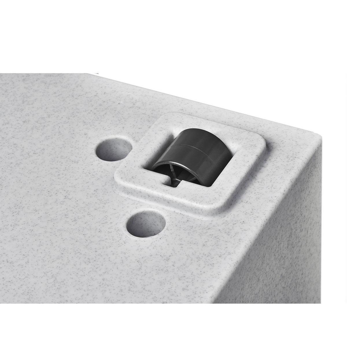 ELHO Jardinière rectangle en plastique 80 x 40 cm Elho Vivo gris ciment