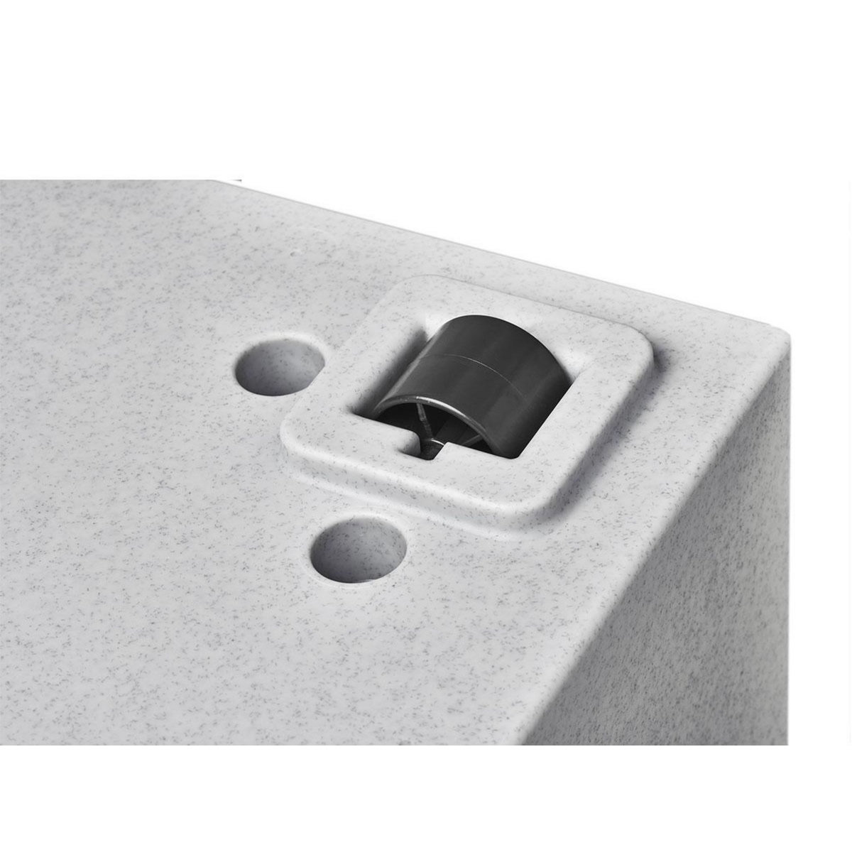 ELHO Jardinière rectangle en plastique 80 x 40 cm Elho Vivo gris ciment