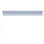 Voir la diapositive 4 : VIDAXL Auvent automatique capteur de vent LED 500x350 cm Bleu et blanc