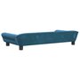 Voir la diapositive 5 : VIDAXL Lit pour chien bleu 100x50x21 cm velours