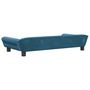 Voir la diapositive 5 : VIDAXL Lit pour chien bleu 100x50x21 cm velours