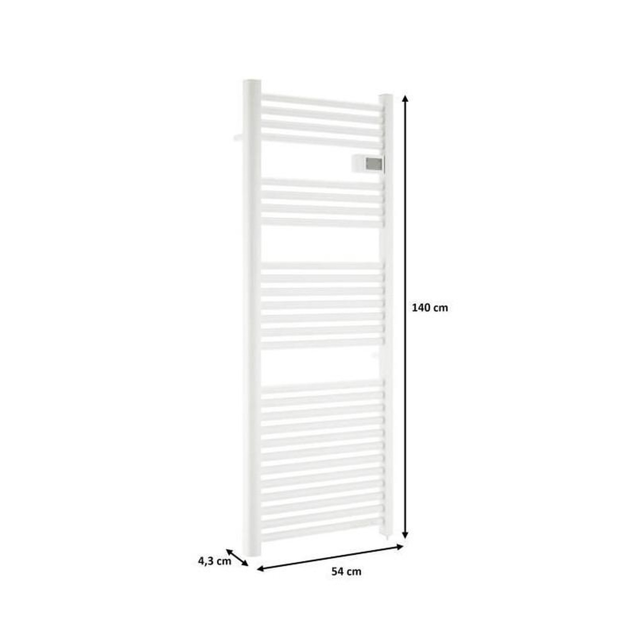 Voir la diapositive 5 : OCEANIC Radiateur seche-serviettes OCEANIC sans soufflerie - 700W - Blanc mat - NF