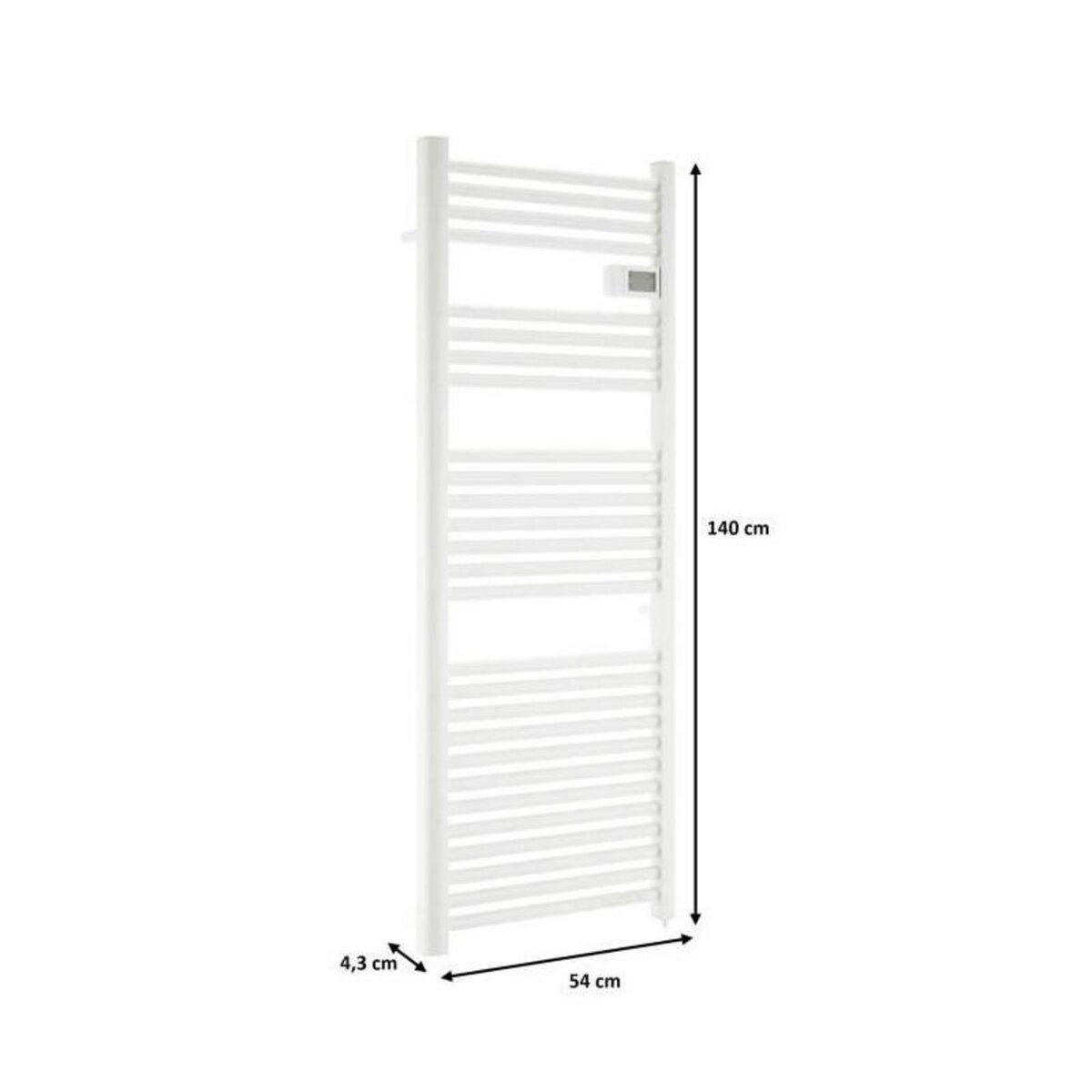 OCEANIC Radiateur seche-serviettes OCEANIC sans soufflerie - 700W - Blanc mat - NF