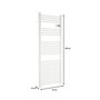 Voir la diapositive 5 : OCEANIC Radiateur seche-serviettes OCEANIC sans soufflerie - 700W - Blanc mat - NF