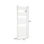 Voir la diapositive 5 : OCEANIC Radiateur seche-serviettes OCEANIC sans soufflerie - 700W - Blanc mat - NF