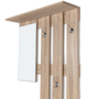 Voir la diapositive 3 : ID MARKET Vestiaire d'entrée avec miroir PAULIN design hêtre portes noires