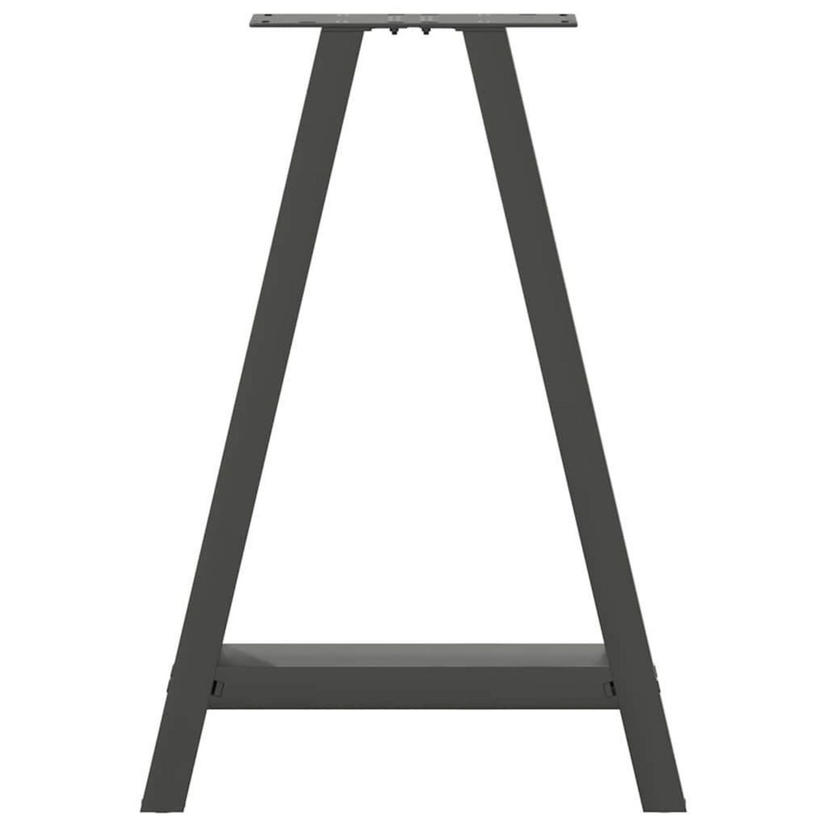 VIDAXL Pieds de table basse forme de A 2 pcs anthracite 50x(72-73) cm