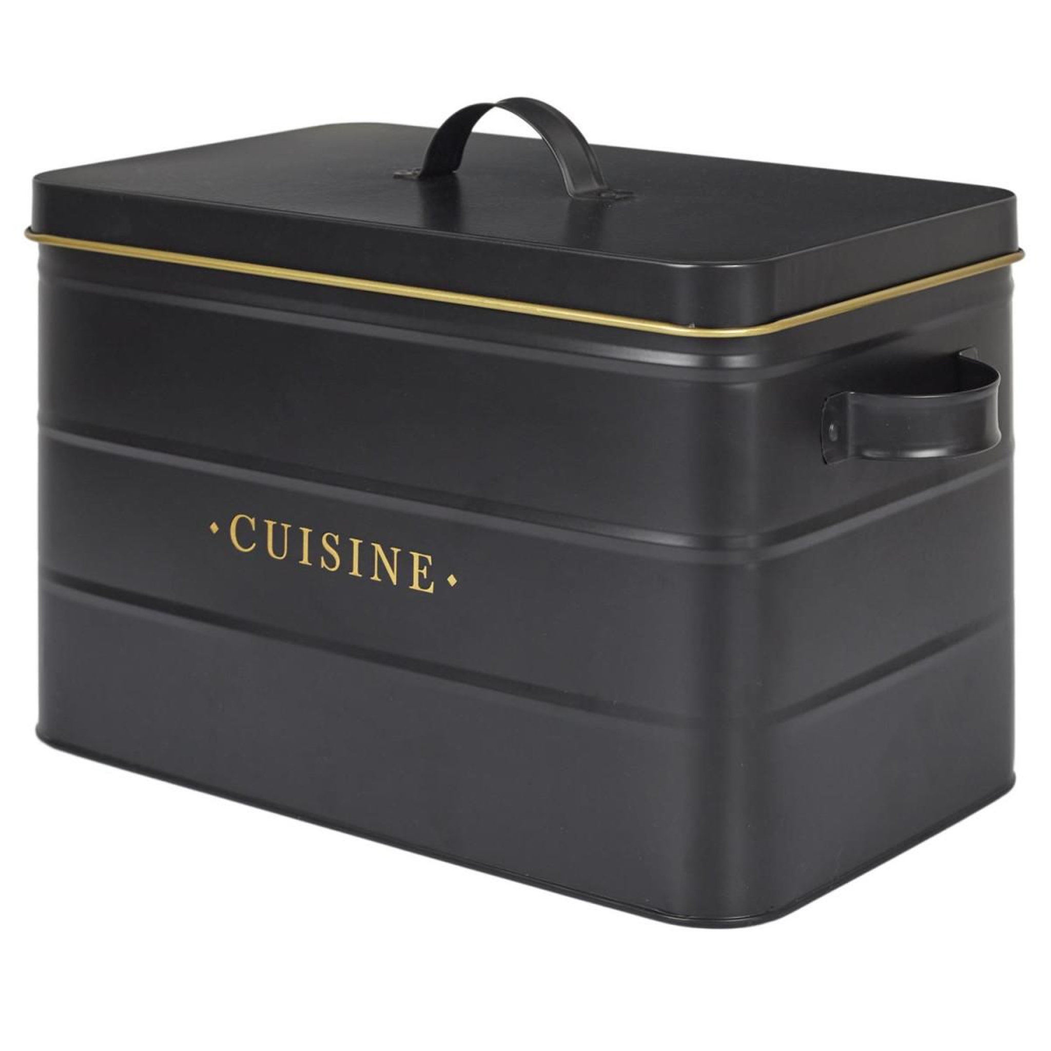 COOK CONCEPT Boîte à cuisine en métal  lounge  33cm noir