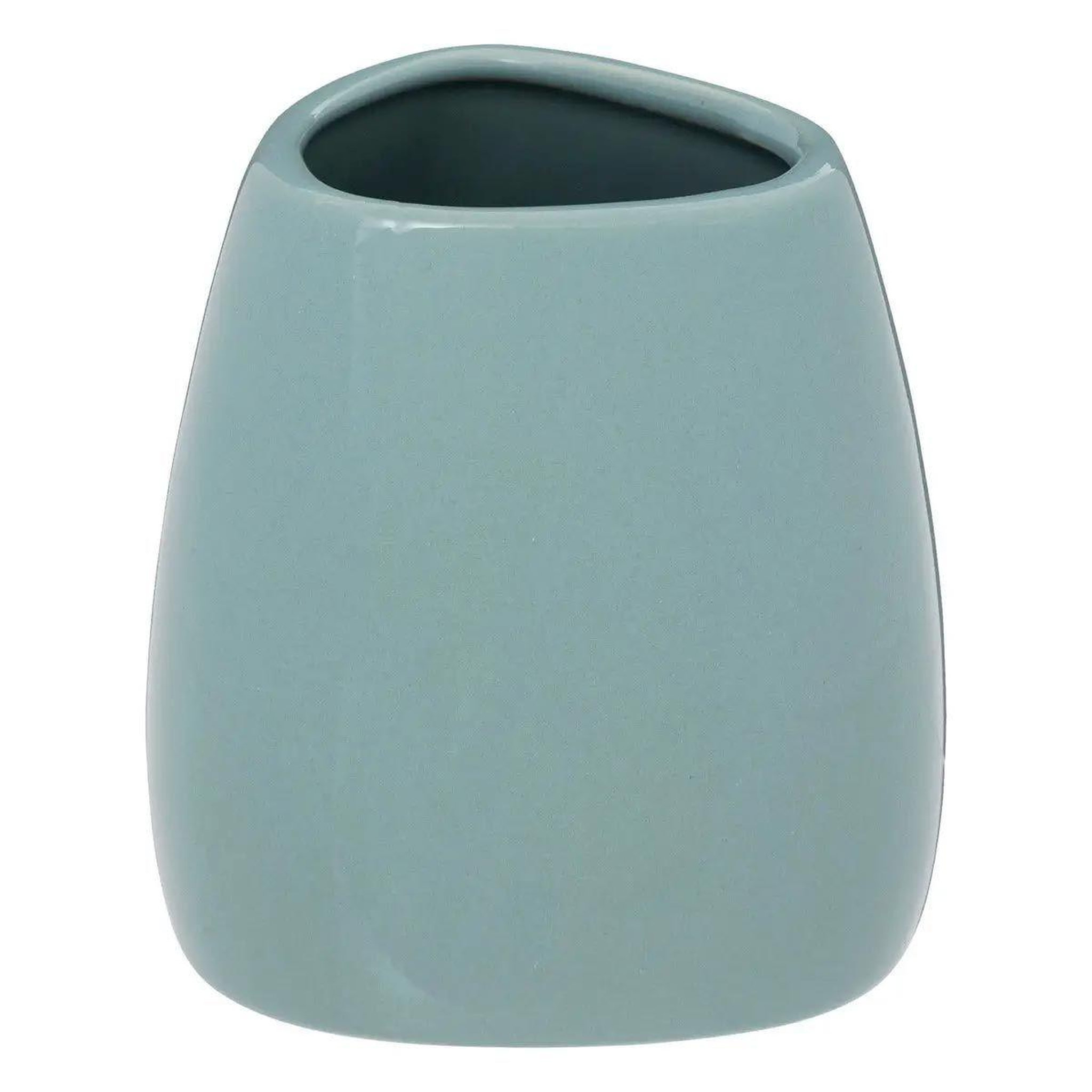 FIVE Gobelet salle de bain  galet  9cm bleu arctique