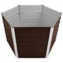 Voir la diapositive 3 : VIDAXL Lit sureleve de jardin Marron 129x129x77 cm Acier galvanise