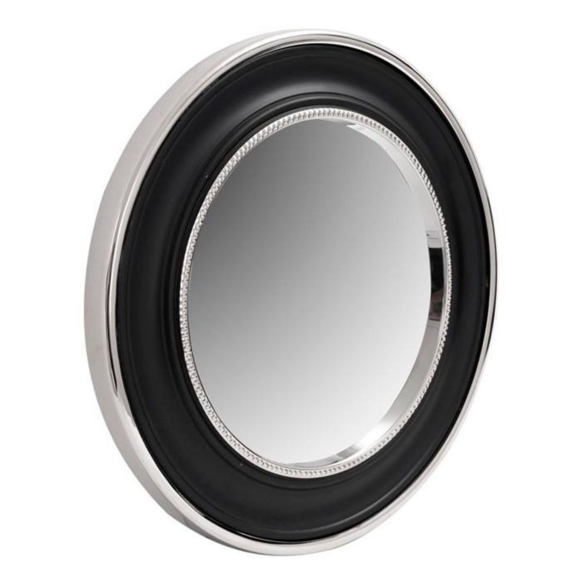 Paris Prix Miroir Mural Design  Eleganca  45cm Argent & Noir