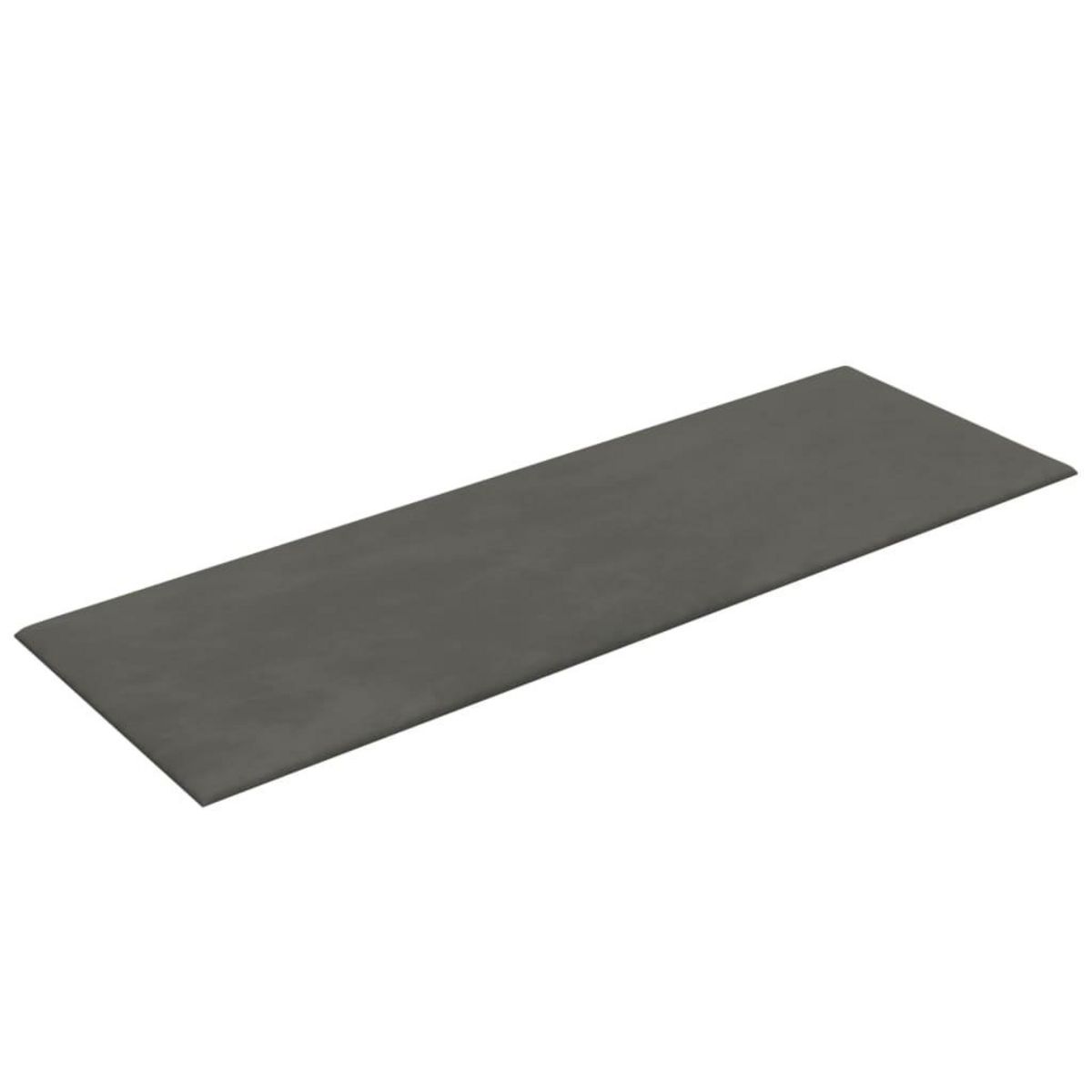 VIDAXL Panneaux muraux 12 pcs Gris fonce 90x30 cm Velours 3,24 m²