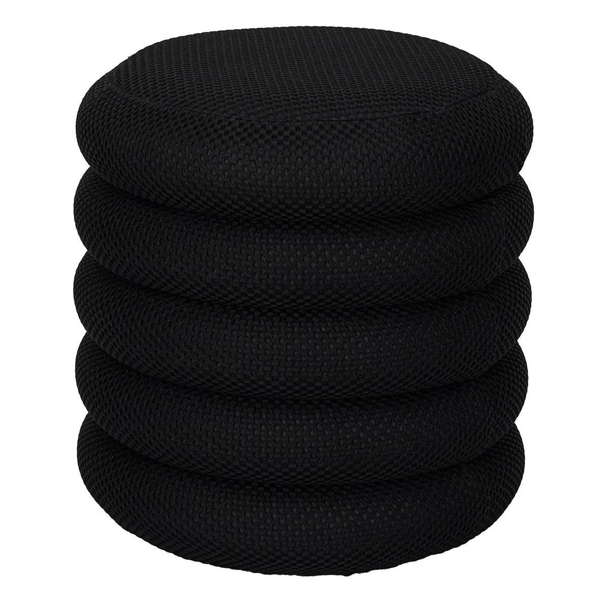 The Home Deco Factory Pouf coffre rangement  atome  42cm noir