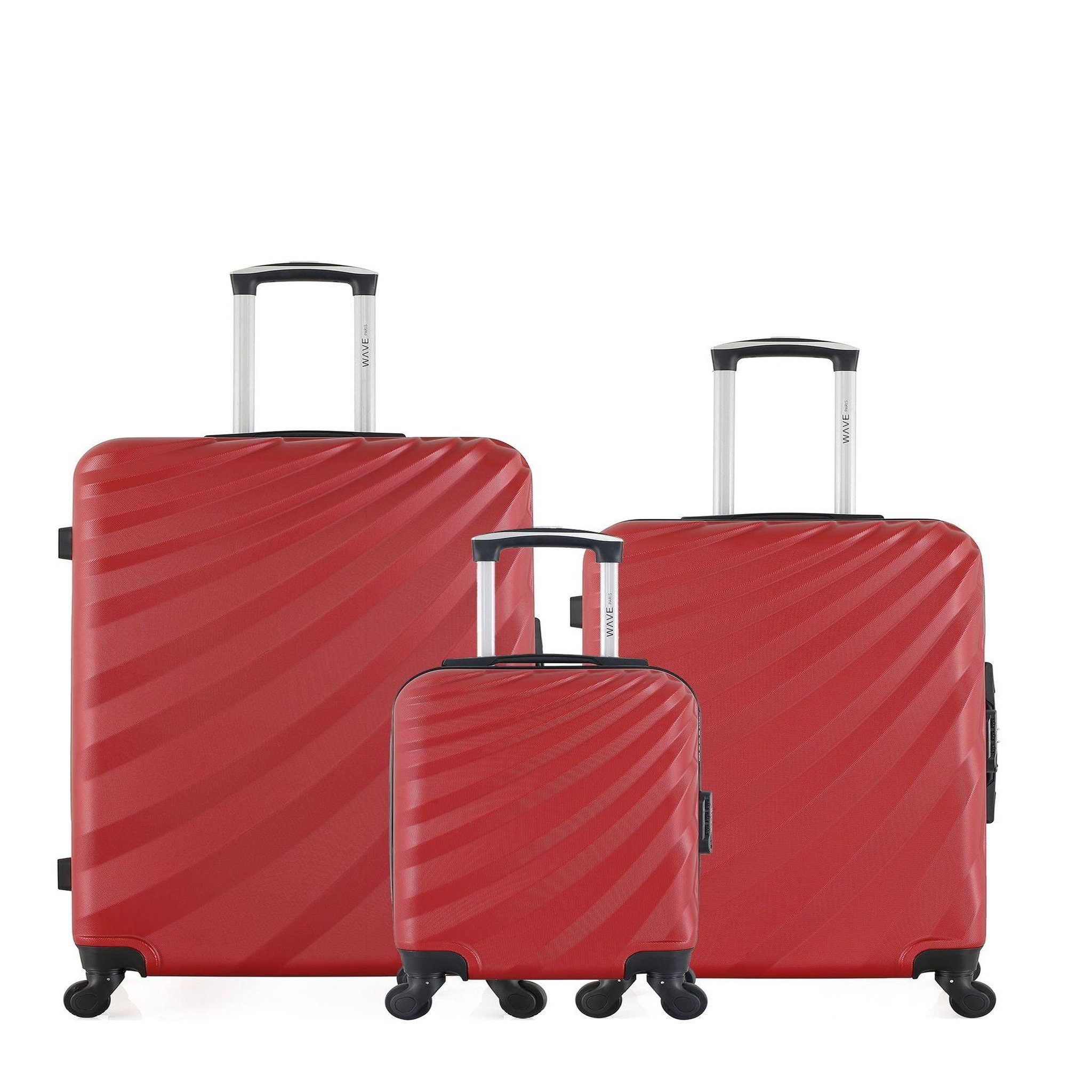 WAVE PARIS Wave paris - lot de 3 - valise grand format, valise weekend et valise cabine xxs danube