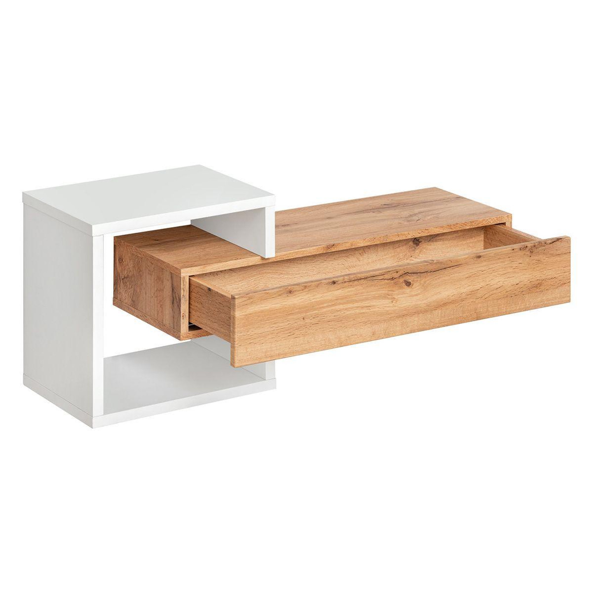 Voir la diapositive 2 : Paris Prix Étagère murale & tiroir  easy  100cm naturel