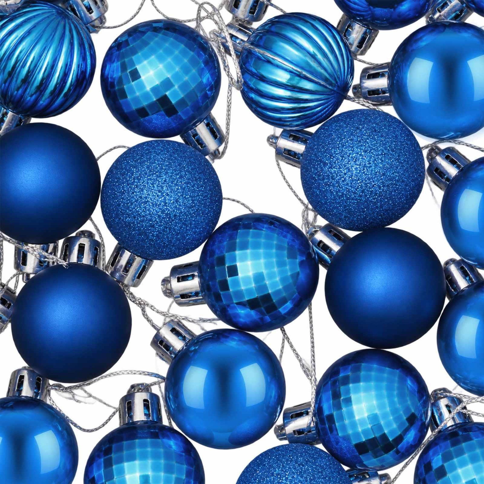 Voir la diapositive 6 : VIDAXL Ensemble de boules de Noël 150 pc Bleu Diam. 3 cm Polystyrene